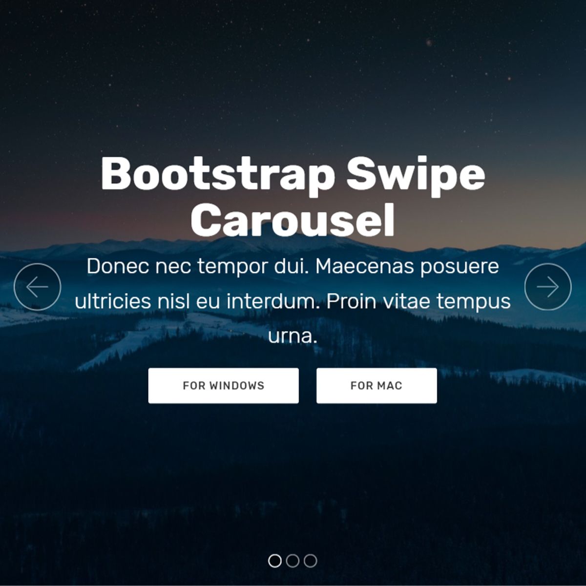 Free Bootstrap Picture Slider